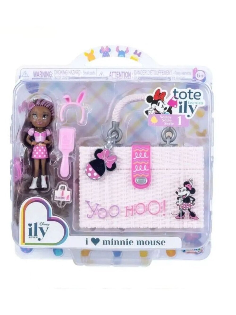 Disney ily 4EVER Tote Ily Teenies Easter Series 1 I Love Minnie Mouse Mini Doll